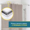 Карниз для душа Угловой Г образный 90х90 Усиленный 25 мм MrKARNIZ фото 7